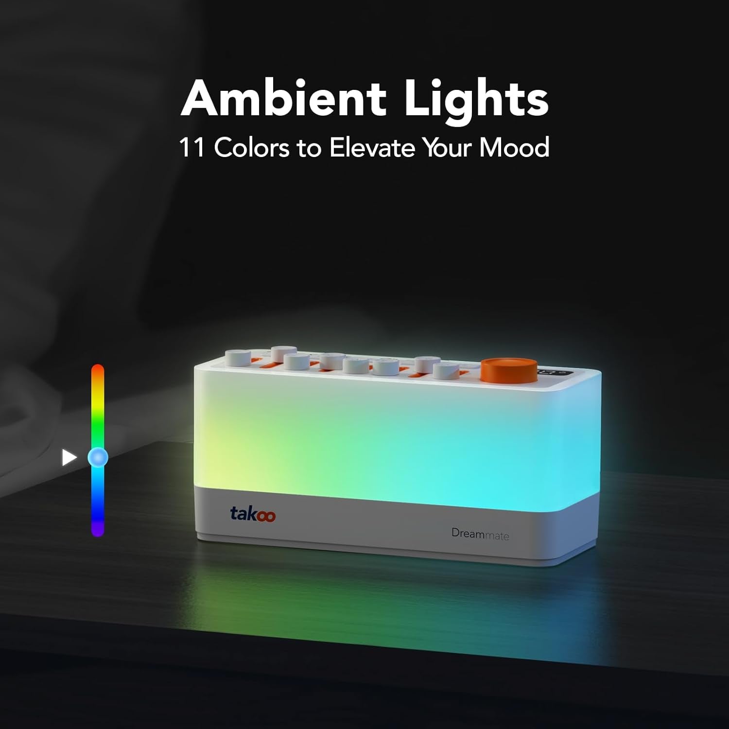 Nube Sonora™ 3-En-1 — El Silencio Que Tu Dormitorio Merece (Ruido Blanco + Luz + Altavoz)