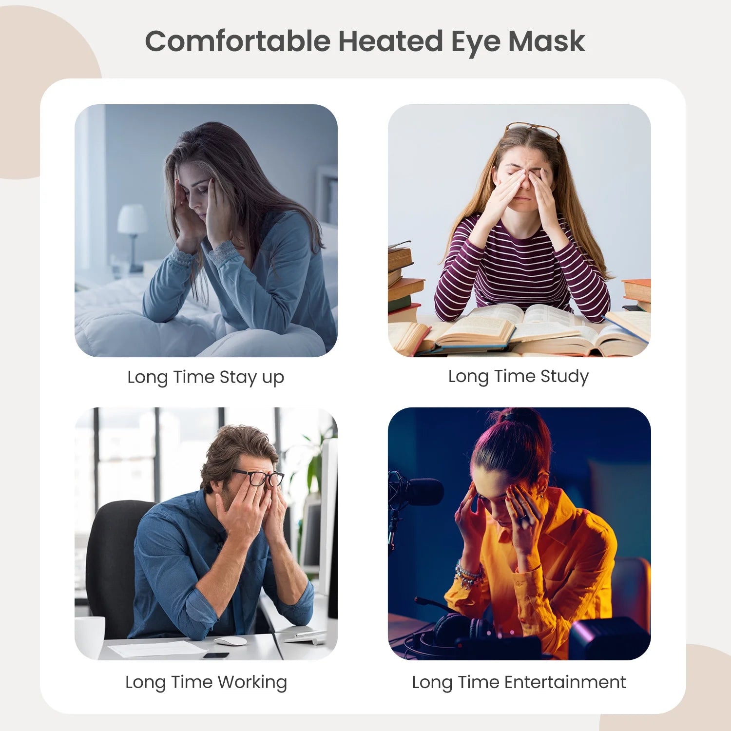 Calma Visual™ — Un Spa Para Tus Ojos Al Final Del Día (Masajeador Con Calor)