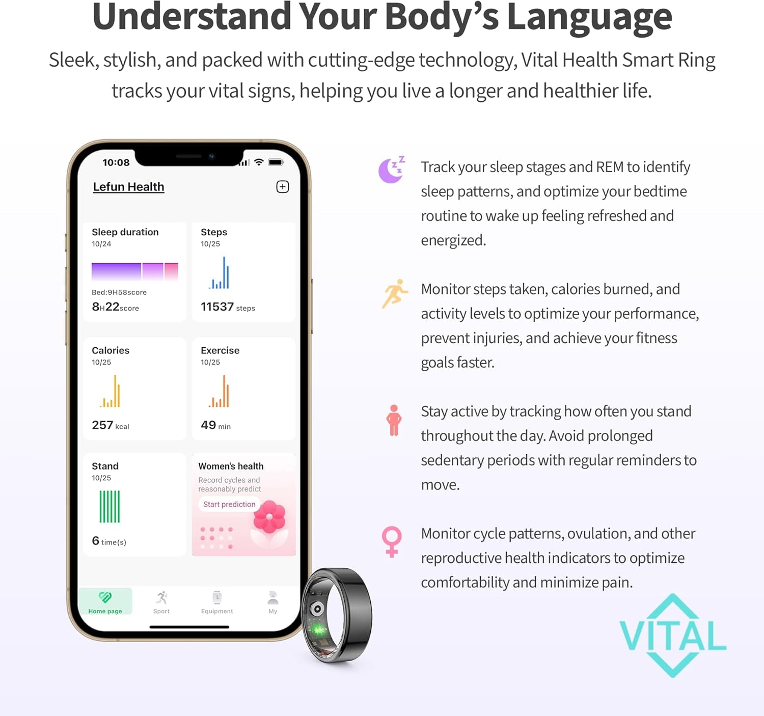 Zenvre Ring™ — Despierta Sabiendo Que Dormiste Bien (Anillo Medidor De Sueño)