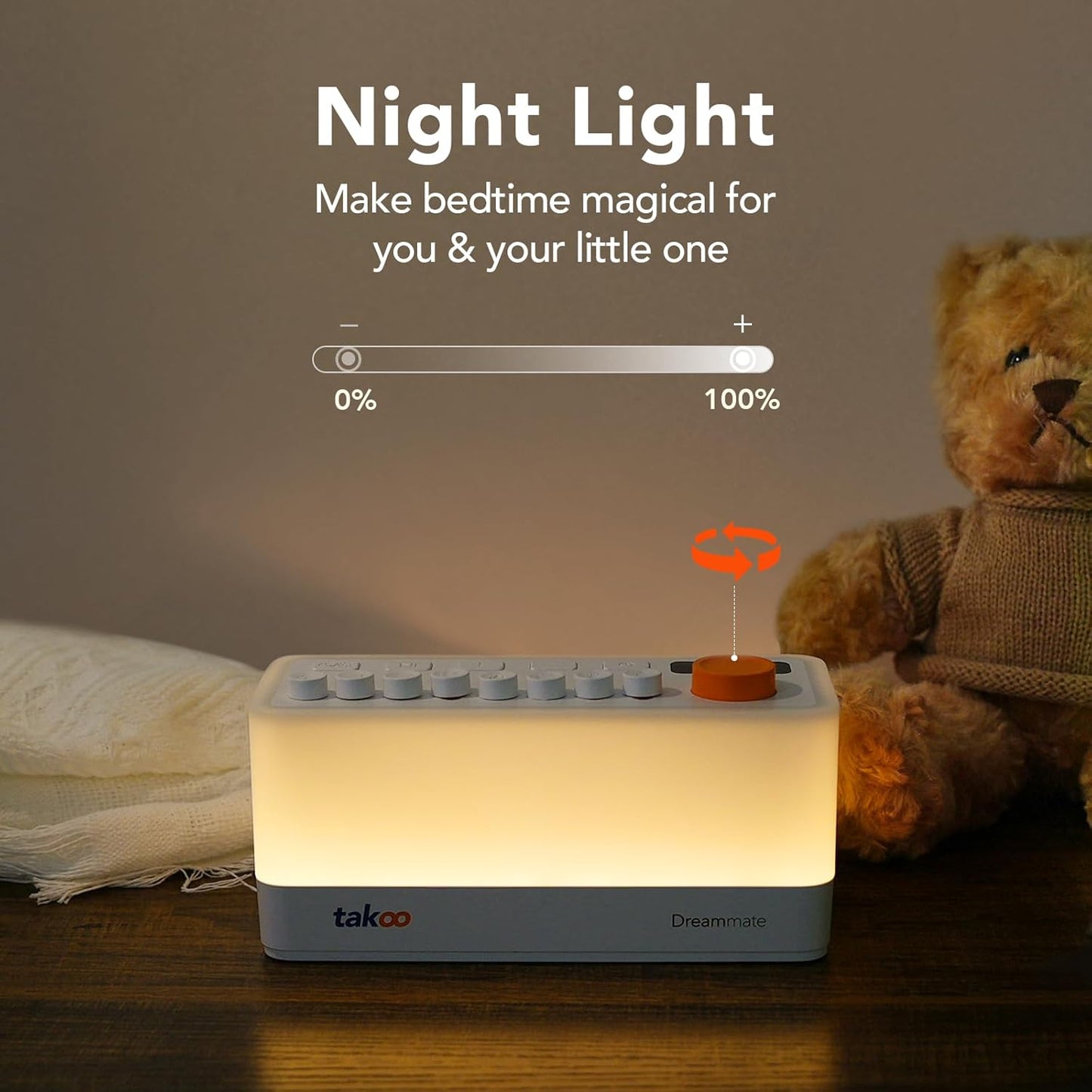 Nube Sonora™ 3-En-1 — El Silencio Que Tu Dormitorio Merece (Ruido Blanco + Luz + Altavoz)